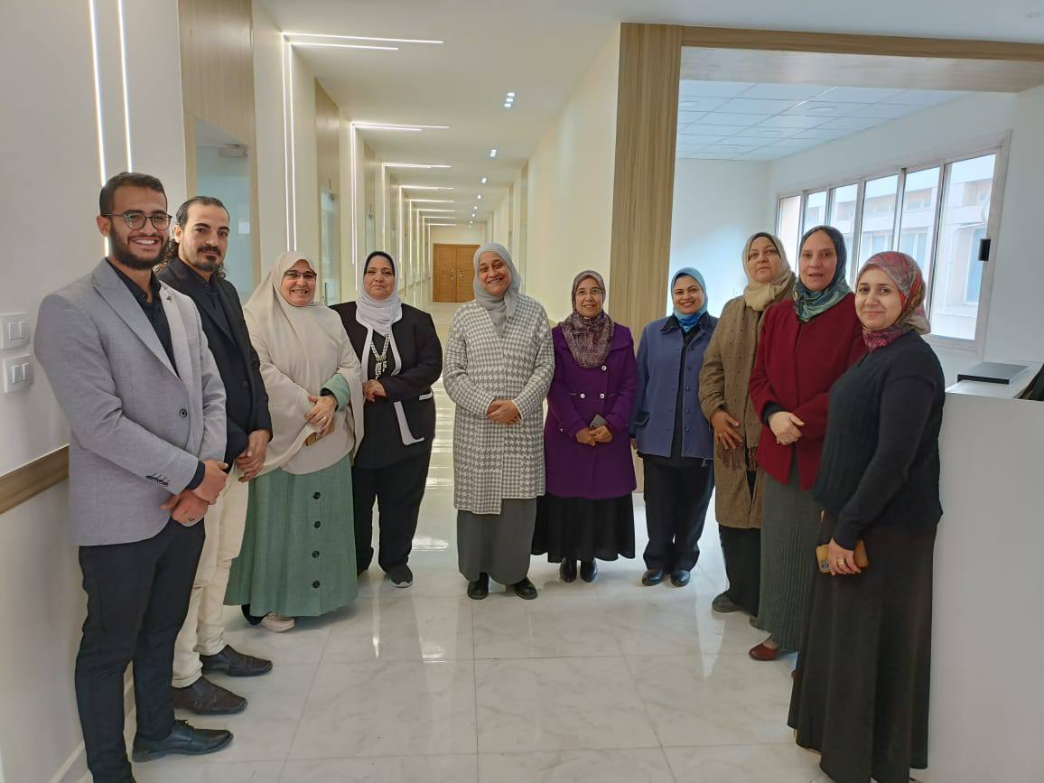 زيارة تسليم مشروع تطوير معامل الاختبارات العملية OSCE Lab بكلية التمريض جامعه حلوان